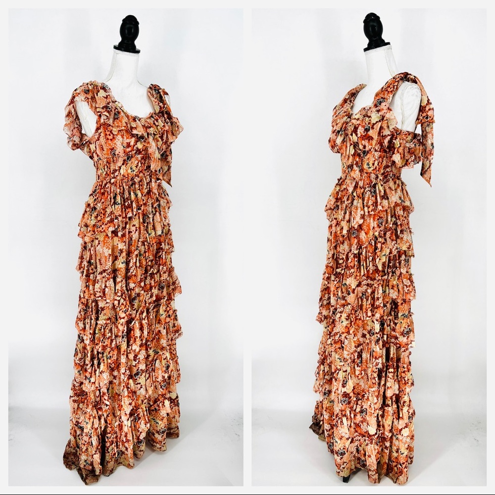 Ulla Johnson 2021 Runway Florence Gown in Coral - Picture 6 of 16